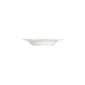 Walen Servis (24 delar) 32x36x41 cm - Vit och mörk bordeaux - Servering & matlagning - Tallrikar & skålar - Fyrkantiga tallrikar