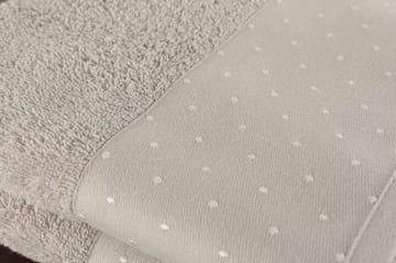 aheser Handduk 50x90 cm 2-pack - Ljusgrå/Vit - Textil & mattor - Badrumstextil