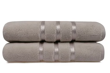 Ashburton Badhandduk 2-pack - Ljusbrun - Textil & mattor - Badrumstextil