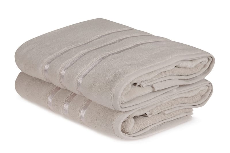 Ashburton Badhandduk 2-pack, Ljusbrun
