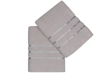 Ashburton Badhandduk 2-pack - Ljusgrå - Textil & mattor - Badrumstextil