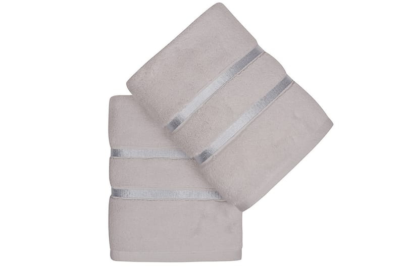 Ashburton Handduk 2-pack - Ljusgrå - Textil & mattor - Badrumstextil