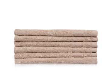 Ashburton Tvättlapp 6-pack - Beige - Textil & mattor - Badrumstextil