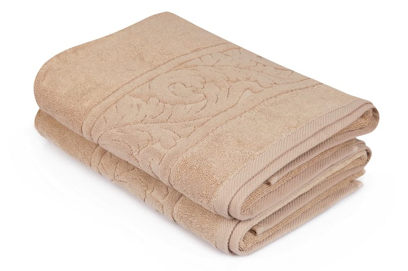 Badhandduk Hobby 70x140 cm 2-pack - Beige - Textil & mattor - Badrumstextil