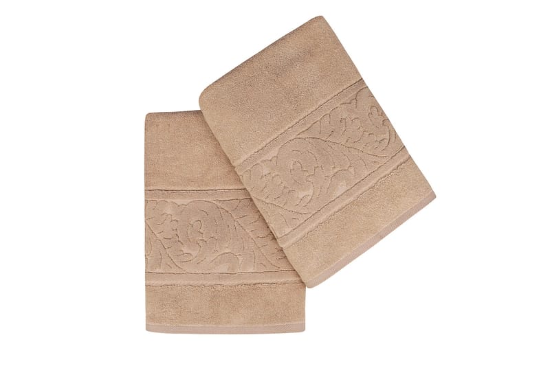 Badhandduk Hobby 70x140 cm 2-pack - Beige - Textil & mattor - Badrumstextil