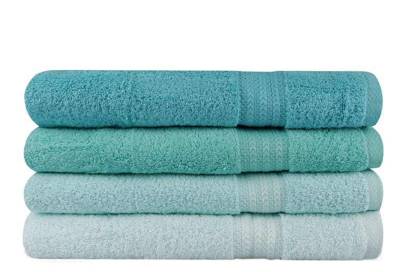 Badhandduk Hobby 70x140 cm 2-pack - Ljusgrön/Grön/Mint - Textil & mattor - Badrumstextil