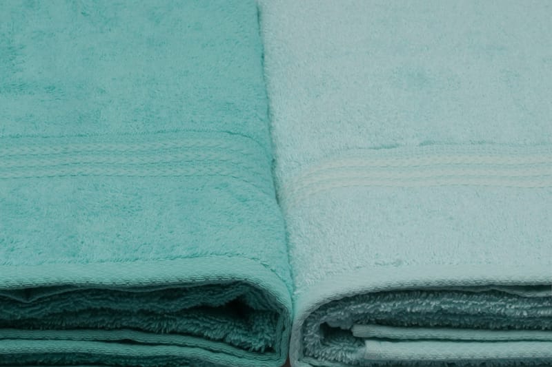 Badhandduk Hobby 70x140 cm 2-pack - Ljusgrön/Grön/Mint - Textil & mattor - Badrumstextil