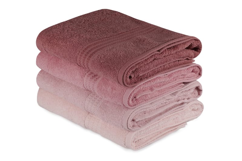 Badhandduk Hobby 70x140 cm 2-pack - Rosa - Textil & mattor - Badrumstextil