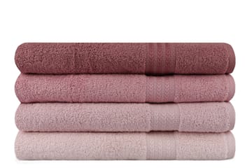 Badhandduk Hobby 70x140 cm 2-pack - Rosa - Textil & mattor - Badrumstextil