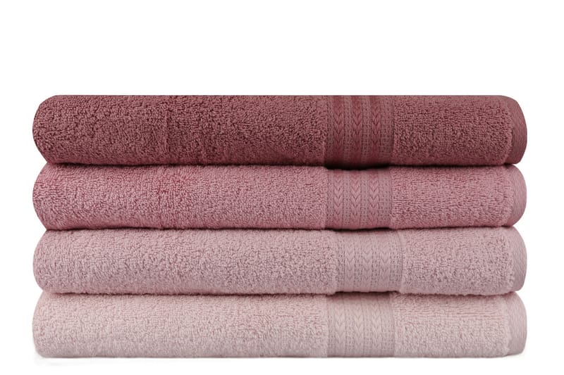 Badhandduk Hobby 70x140 cm 2-pack - Rosa - Textil & mattor - Badrumstextil