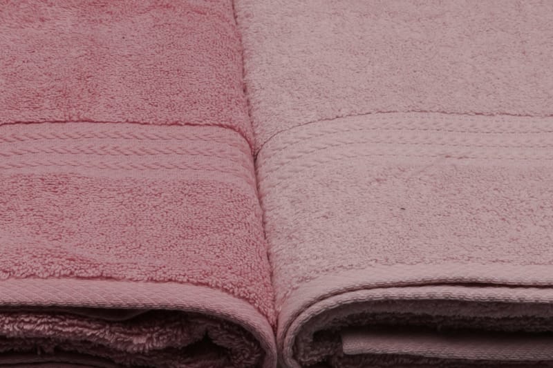 Badhandduk Hobby 70x140 cm 2-pack - Rosa - Textil & mattor - Badrumstextil