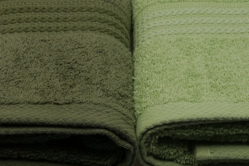 Badhandduk Hobby 70x140 cm 2-pack - Grön - Textil & mattor - Badrumstextil