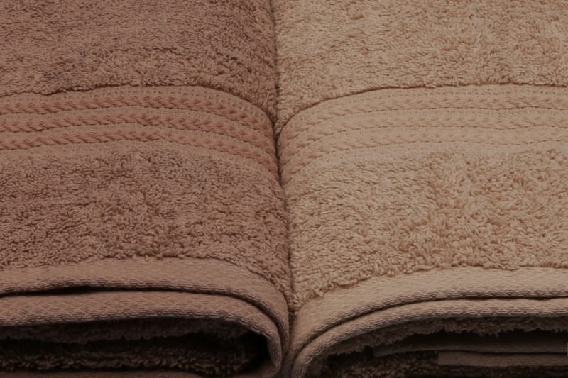 Badhandduk Hobby 70x140 cm 2-pack - Creme/Beige/Brun - Textil & mattor - Badrumstextil
