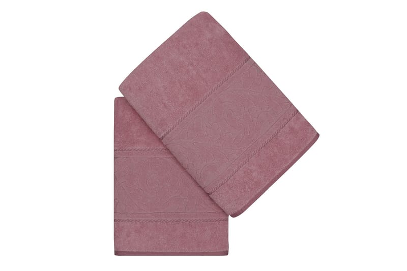 Badhandduk Hobby 70x140 cm 2-pack - Rosa - Badrumstextil - Stort badlakan - Badlakan & badhandduk