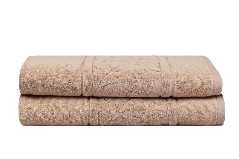 Badhandduk Hobby 70x140 cm 2-pack - Beige - Badrumstextil - Stort badlakan - Badlakan & badhandduk