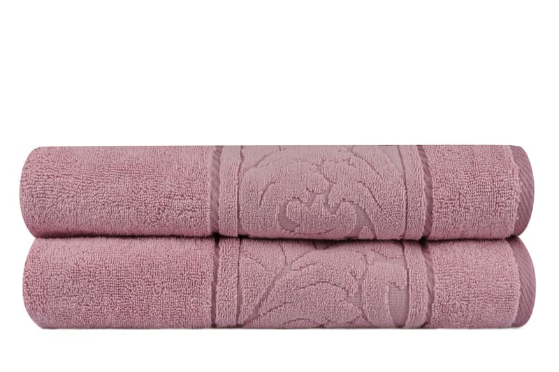 Badhandduk Hobby 70x140 cm 2-pack - Rosa - Badrumstextil - Stort badlakan - Badlakan & badhandduk