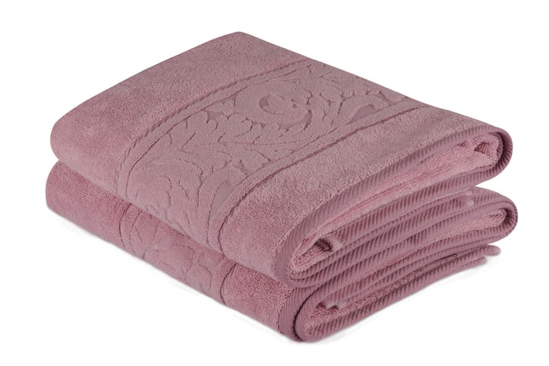 Badhandduk Hobby 70x140 cm 2-pack - Rosa - Textil & mattor - Badrumstextil