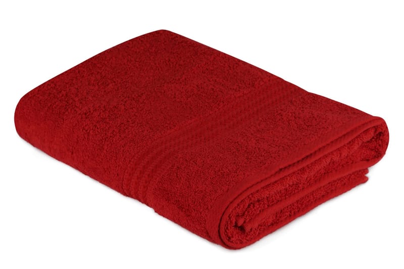 Badhandduk Hobby 70x140 cm - Röd - Textil & mattor - Badrumstextil