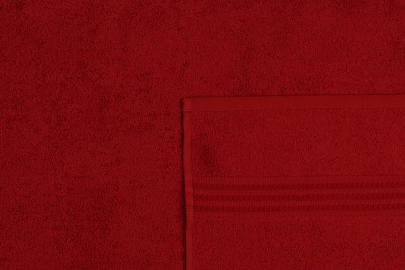 Badhandduk Hobby 70x140 cm - Röd - Textil & mattor - Badrumstextil