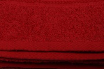 Badhandduk Hobby 70x140 cm - Röd - Textil & mattor - Badrumstextil