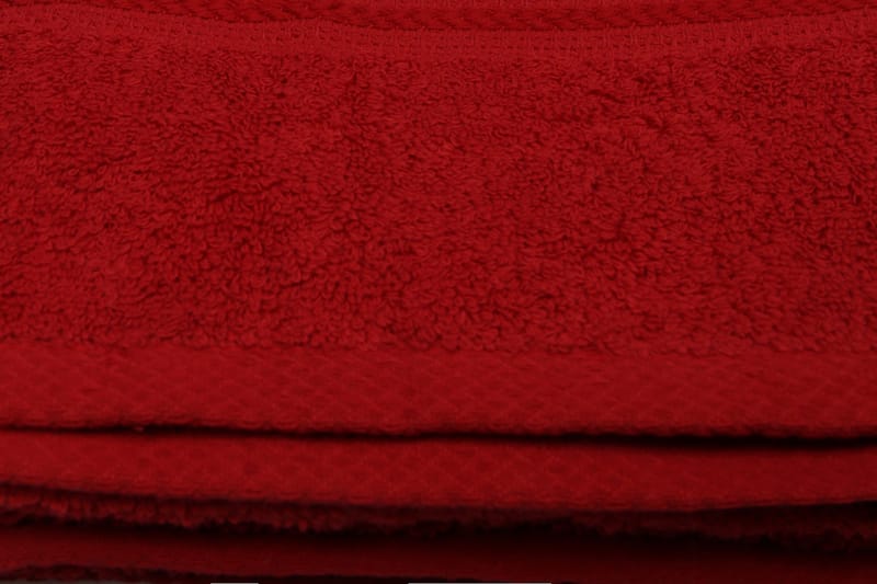Badhandduk Hobby 70x140 cm - Röd - Textil & mattor - Badrumstextil