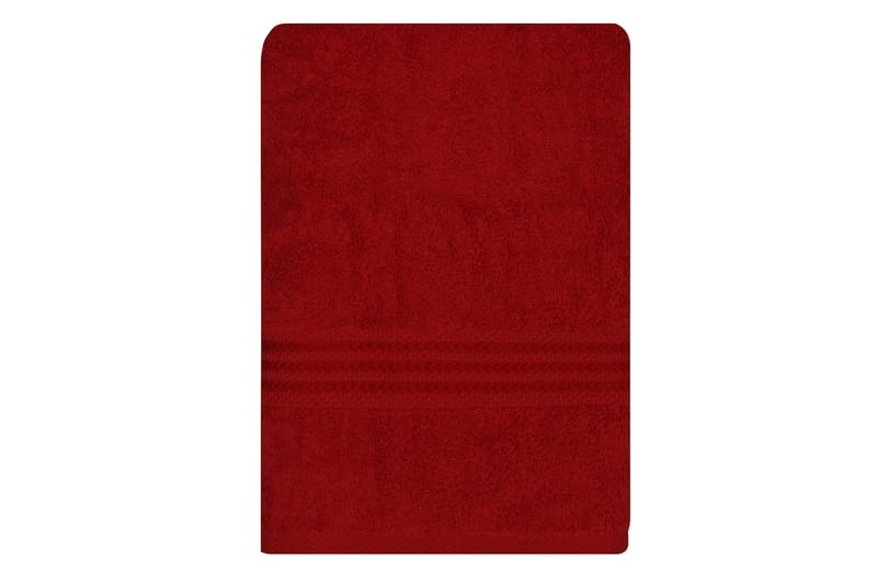Badhandduk Hobby 70x140 cm - Röd - Badrumstextil - Stort badlakan - Badlakan & badhandduk