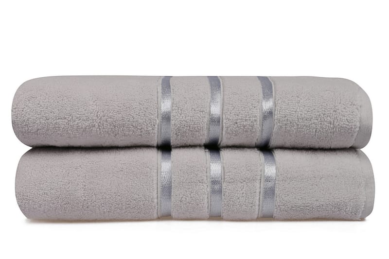 Badhandduk Rhuddlan 2-pack - Ljusgrå - Textil & mattor - Badrumstextil