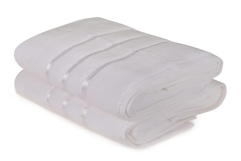 Badhandduk Rhuddlan 2-pack - Vit - Textil & mattor - Badrumstextil
