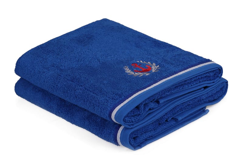 Badhandduk Rhuddlan 2-pack - Kungsblå - Textil & mattor - Badrumstextil