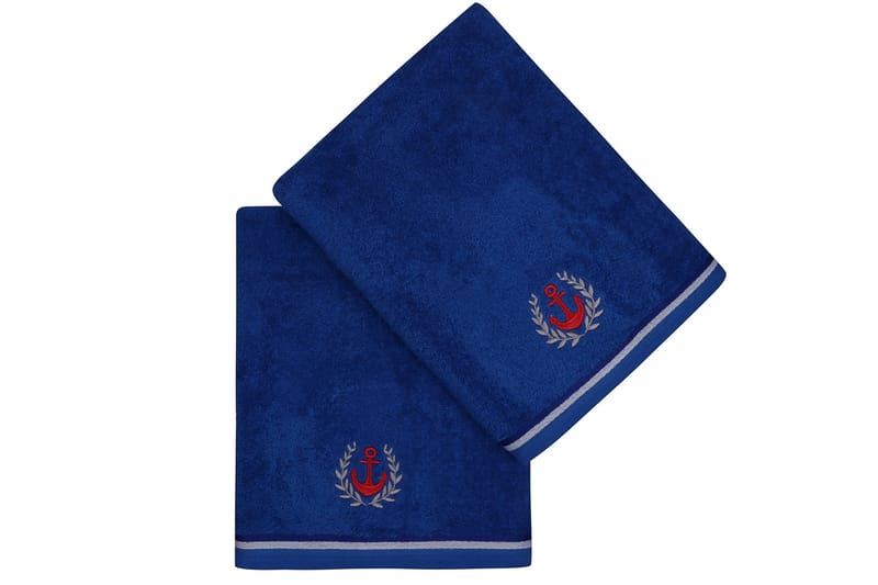Badhandduk Rhuddlan 2-pack - Kungsblå - Textil & mattor - Badrumstextil