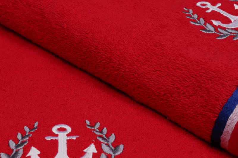 Badhandduk Rhuddlan 2-pack - Röd - Textil & mattor - Badrumstextil