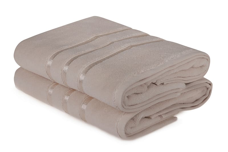 Badhandduk Rhuddlan 2-pack - Ljusgul - Textil & mattor - Badrumstextil