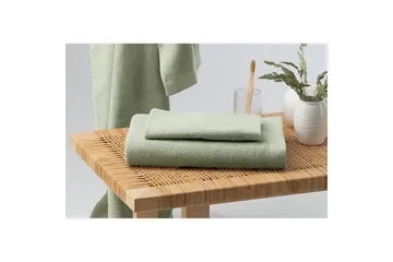 Badlakan Enzo Frotté 90 x 150 cm - Grön - Textil & mattor - Badrumstextil