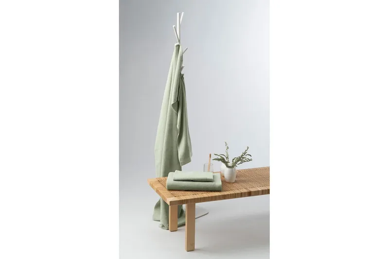 Badlakan Enzo Frotté 90 x 150 cm - Grön - Textil & mattor - Badrumstextil