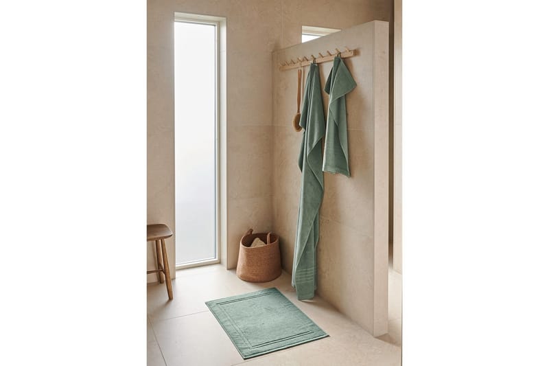Badlakan Helle Frotté 90 x 150 cm - Grön - Textil & mattor - Badrumstextil