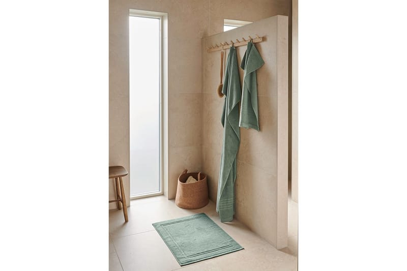 Badlakan Helle Frotté 90 x 150 cm - Grön - Textil & mattor - Badrumstextil