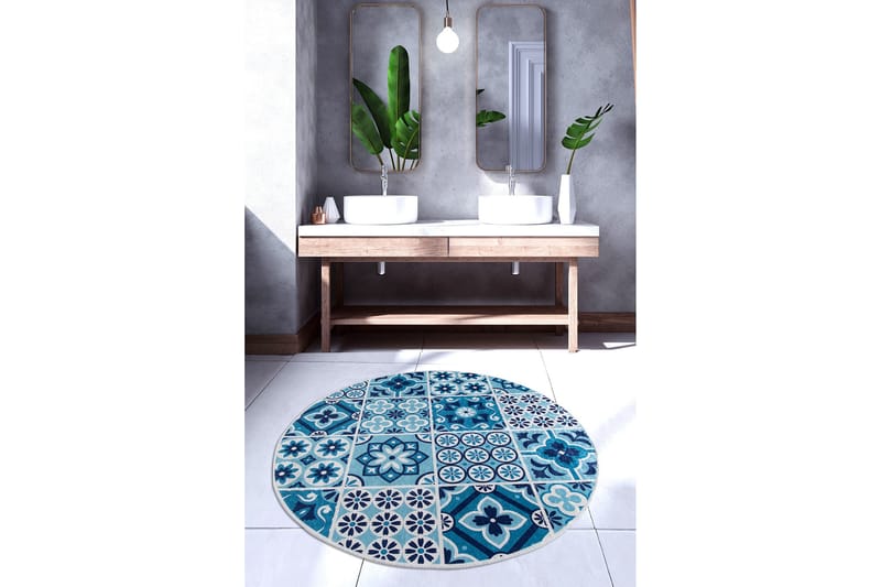 Badmatta Chilai Home 100 Rund - Flerfärgad - Textil & mattor - Badrumstextil