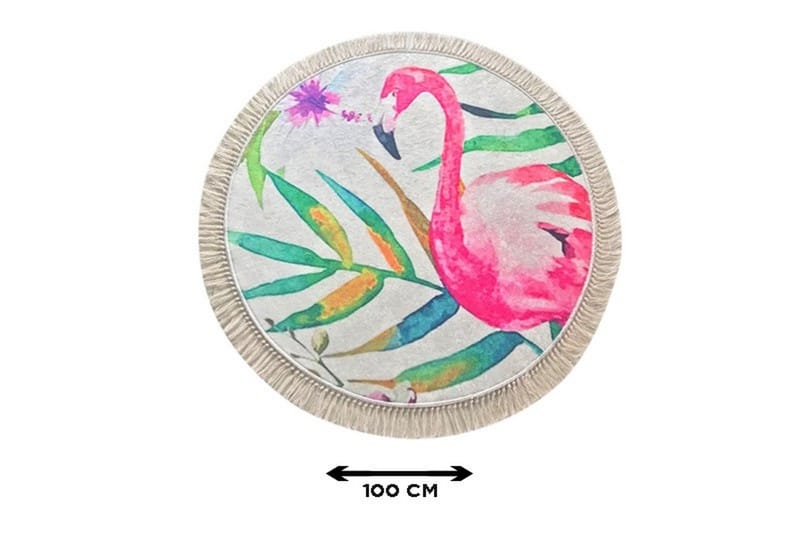 Badmatta Chilai Home 100 Rund - Flerfärgad - Textil & mattor - Badrumstextil