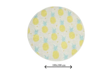 Badmatta Chilai Home 100 Rund - Flerfärgad - Textil & mattor - Badrumstextil