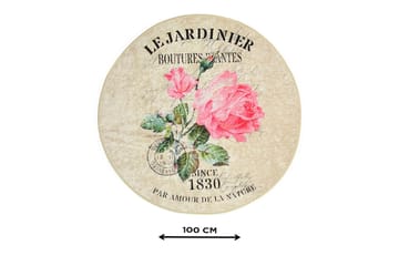 Badmatta Chilai Home 100 Rund - Flerfärgad - Textil & mattor - Badrumstextil
