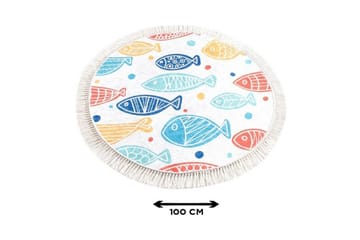 Badmatta Chilai Home 100 Rund - Flerfärgad - Textil & mattor - Badrumstextil