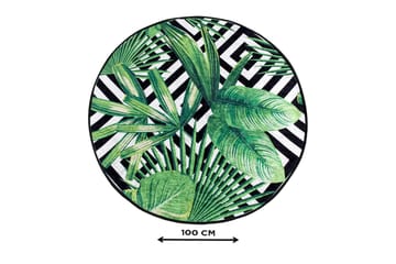Badmatta Chilai Home 100 Rund - Flerfärgad - Textil & mattor - Badrumstextil