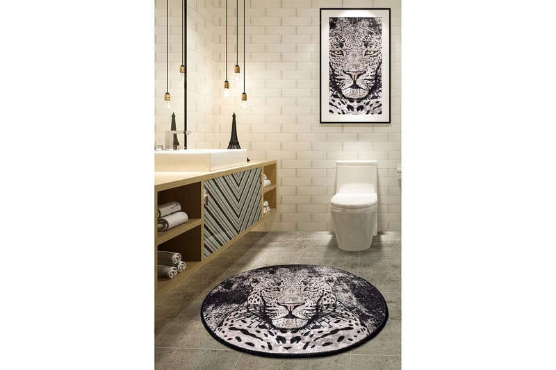 Badmatta Chilai Home 100 Rund - Flerfärgad - Textil & mattor - Badrumstextil