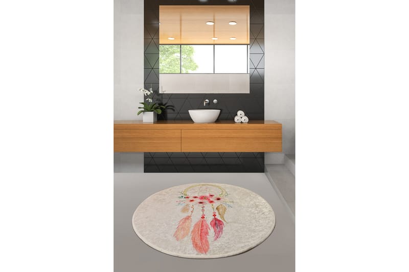 Badmatta Chilai Home 100 Rund - Flerfärgad - Textil & mattor - Badrumstextil