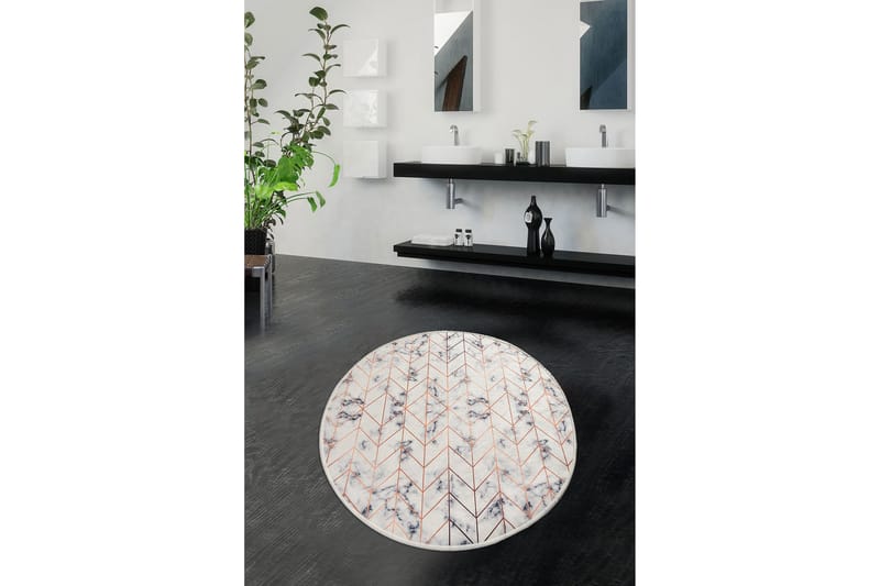 Badmatta Chilai Home 100 Rund - Flerfärgad - Textil & mattor - Badrumstextil