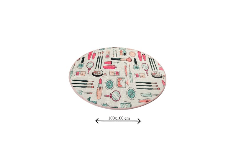 Badmatta Chilai Home 100 Rund - Flerfärgad - Textil & mattor - Badrumstextil