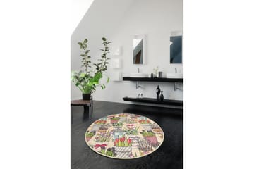 Badmatta Chilai Home 100 Rund - Flerfärgad - Textil & mattor - Badrumstextil