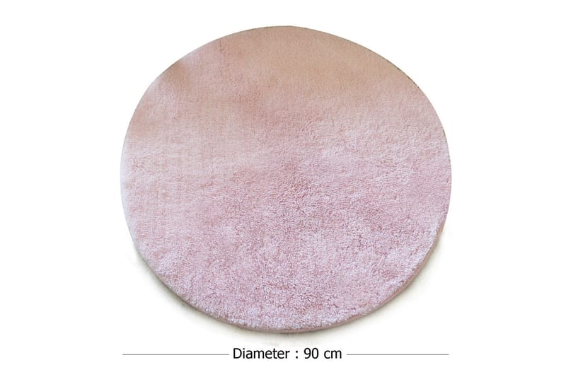 Badmatta Chilai Home by Alessia 90 Rund - Ljusrosa - Textil & mattor - Badrumstextil