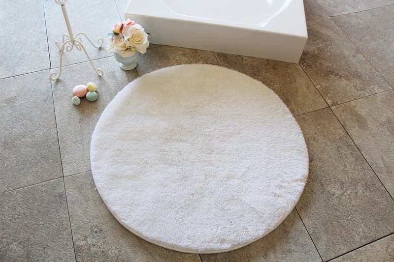 Badmatta Chilai Home by Alessia 90 Rund - Sand - Textil & mattor - Badrumstextil