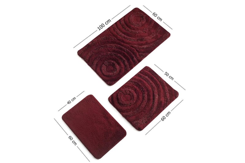 Badmatta Chilai Home by Alessia Set om 3 - Flerfärgad - Textil & mattor - Badrumstextil